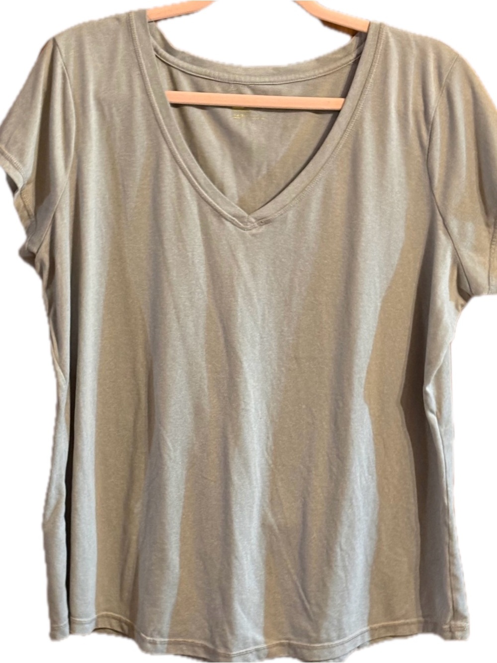 Xersion Short Sleeve V-Neck Tee Light Sage XXL